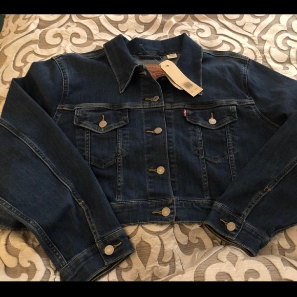 Cropped denim jacket (NWT) - Picture 3 of 4